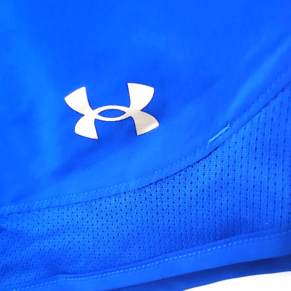NEW Under Armour Women's 2XL Blue Athletic Shorts Loose Heatgear Solid - Picture 5 of 12
